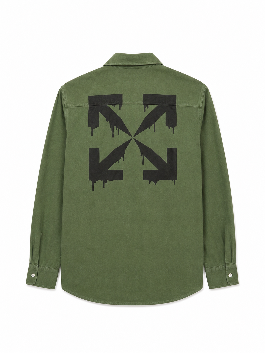 Off White BK_Arrow Shirt Green Black