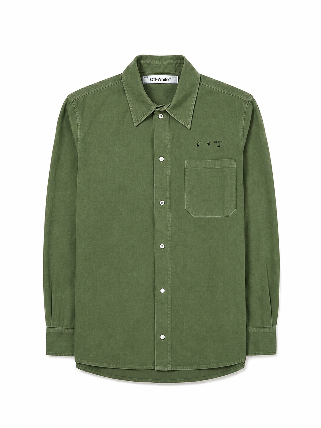 Off White BK_Arrow Shirt Green Black