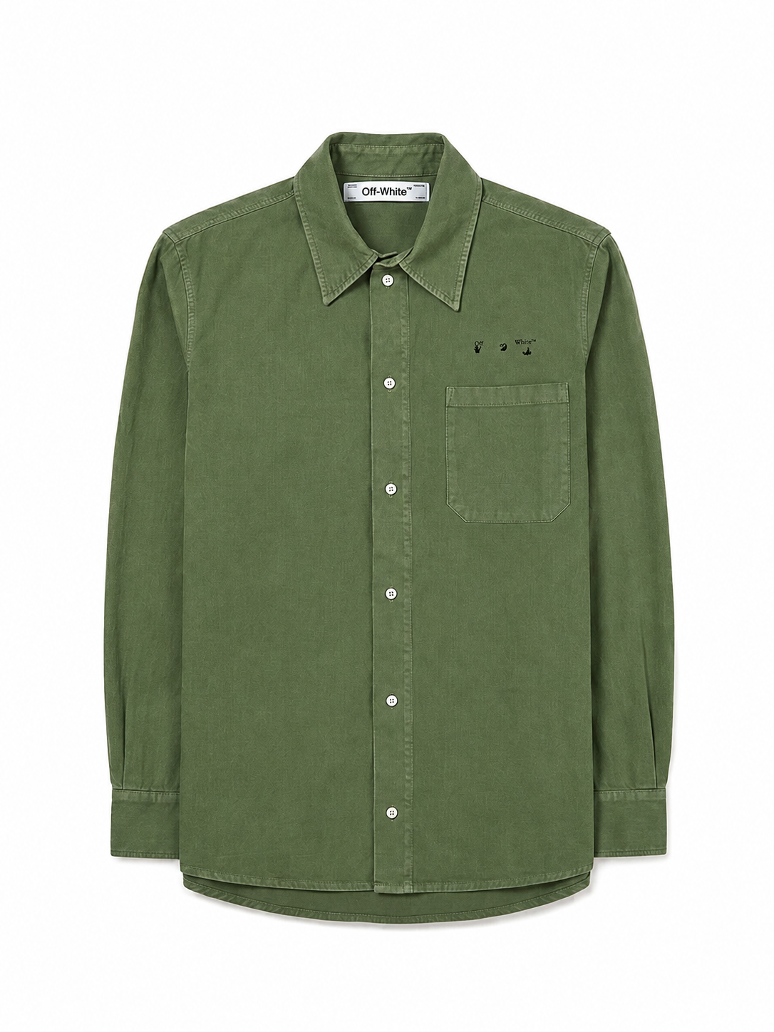 Off White BK_Arrow Shirt Green Black