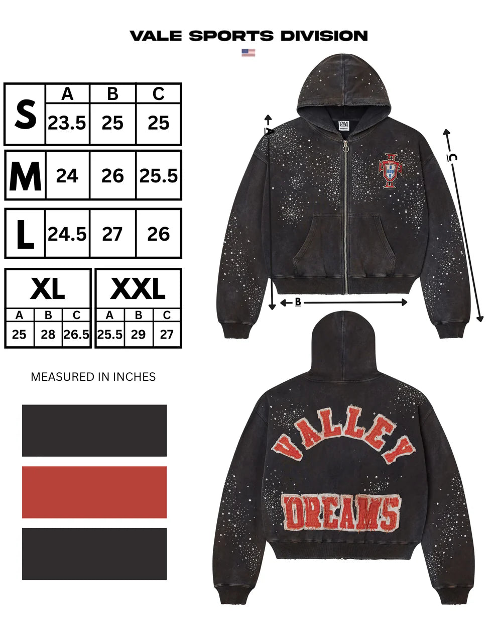 Vale Forever  PLUTO CLUSTERED ZIP UP