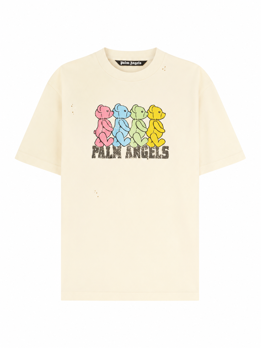 Palm Angels Crossroads Bears Tee Ivory/Multicolor