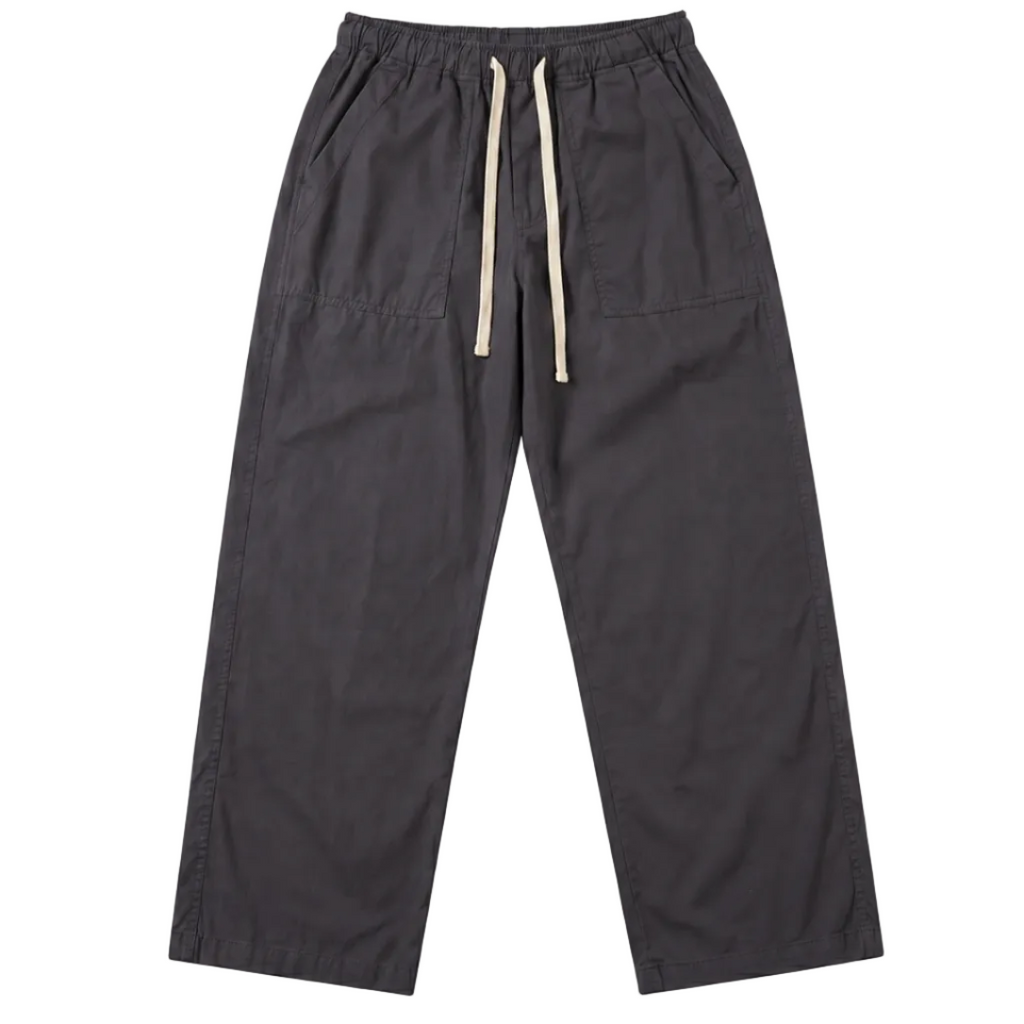 Palm Angels Curved Logo Loose Pants Black