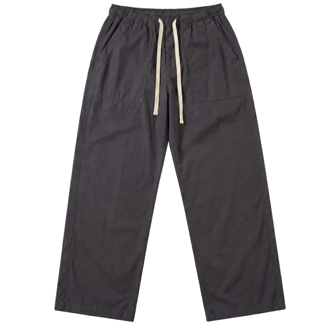 Palm Angels Curved Logo Loose Pants Black