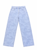 Palm Angels Jacquard Straight 5 PKT Light Blue