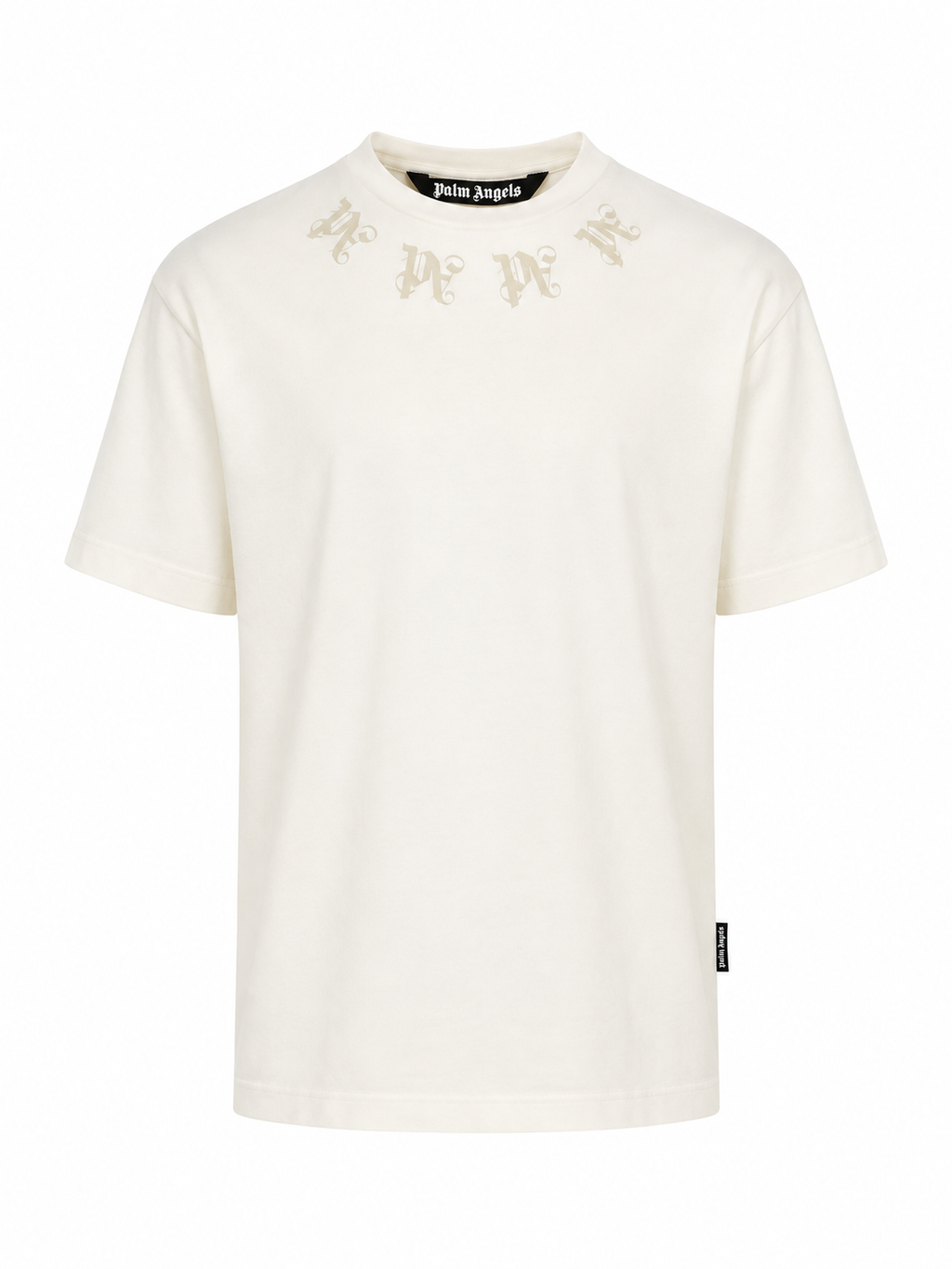Palm Angels Statement Monogram Tee White/Orange