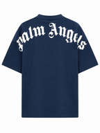 Palm Angels Paxsetai Classic Tee Petrol Blue/White