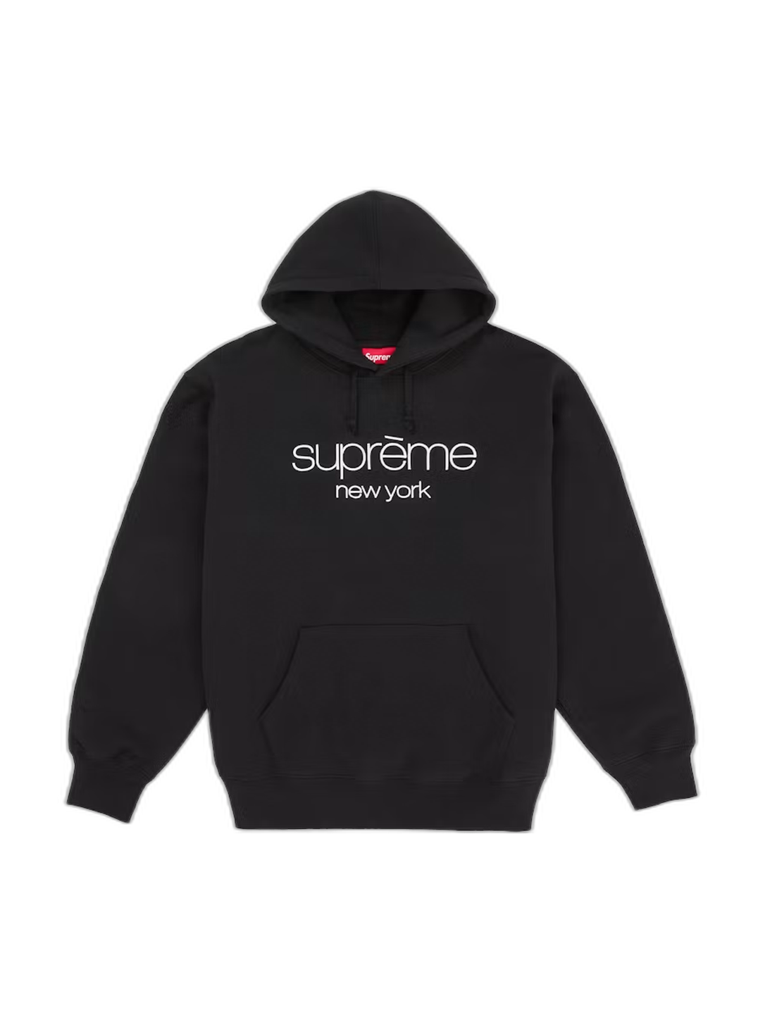Supreme Classic Logo Hooded Sweatshirt Black