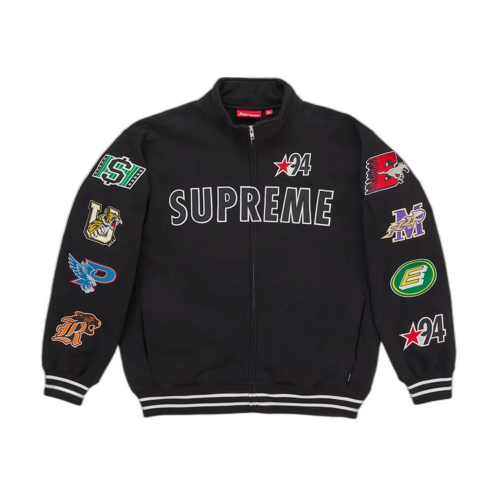 Supreme Mascots Zip Up Sweatshirt Black