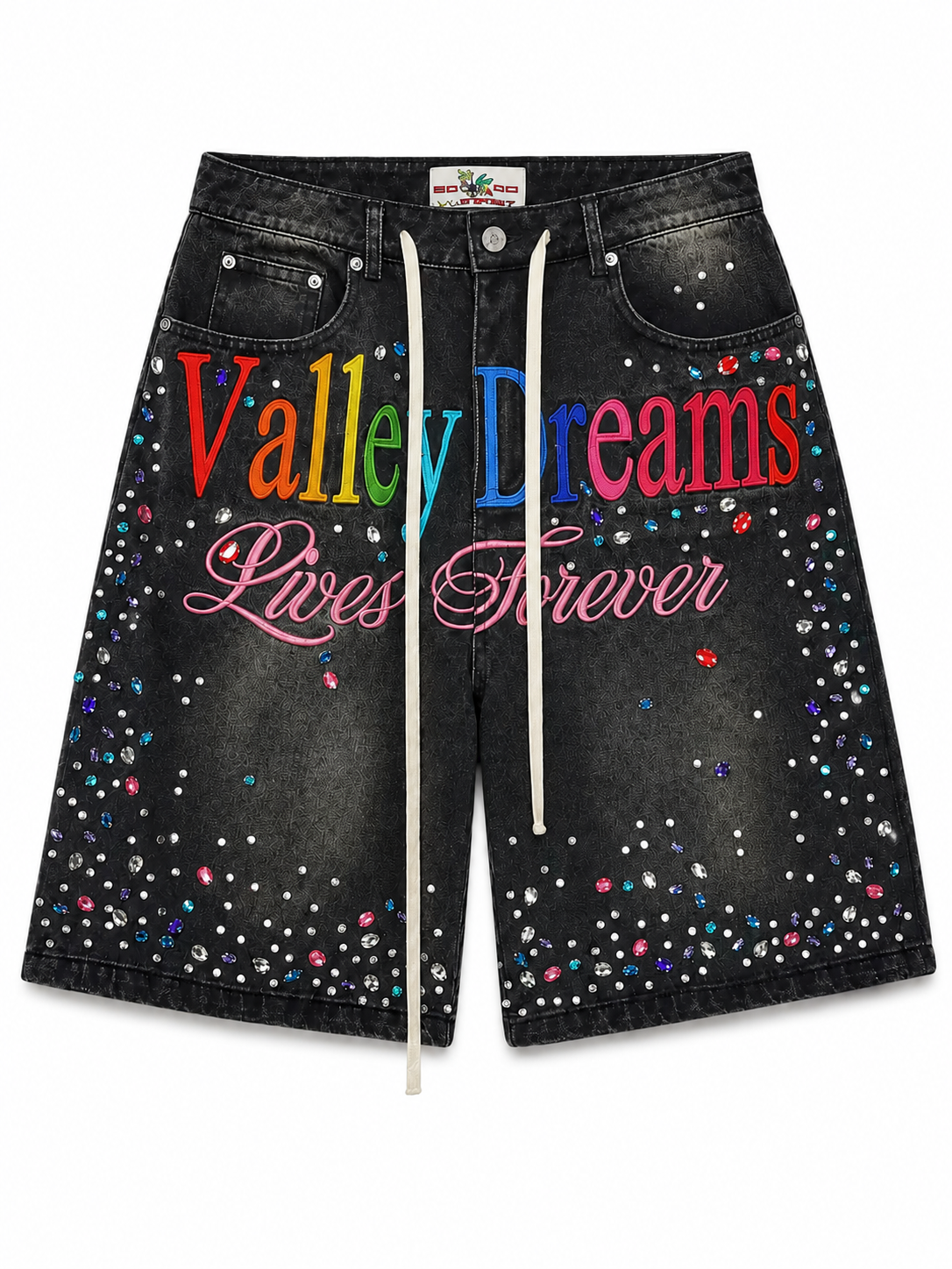 Vale Forever Ice Cream Jorts Black