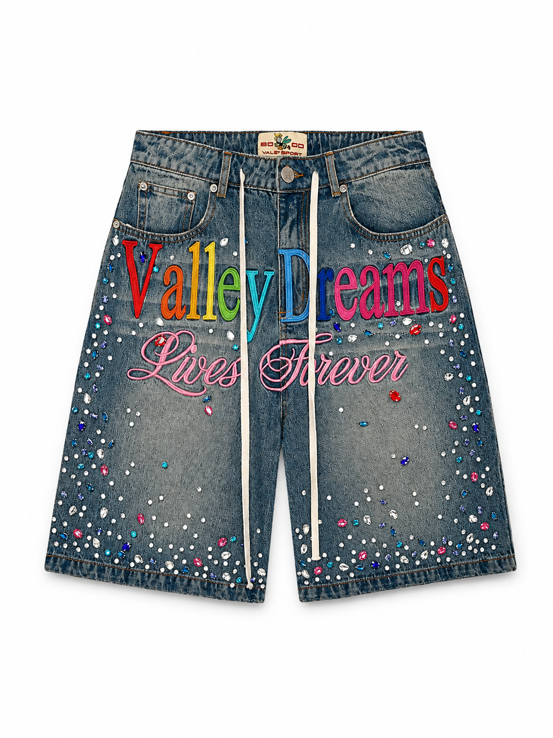 Vale Forever Ice Cream Jorts Light Rinse