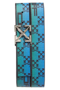 Off-White Allover Arrow Belt Blue/Green