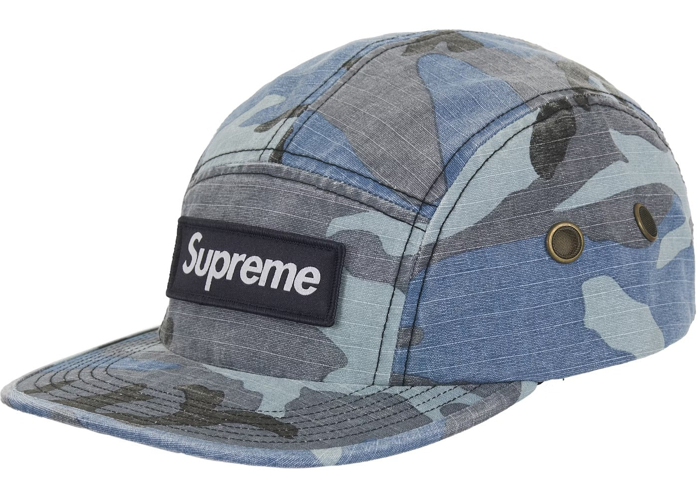 Supreme Gorro Military Camp Cap Blue Camo
