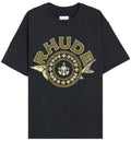 Rhude Cote D'azur Crest Oversized Tee black
