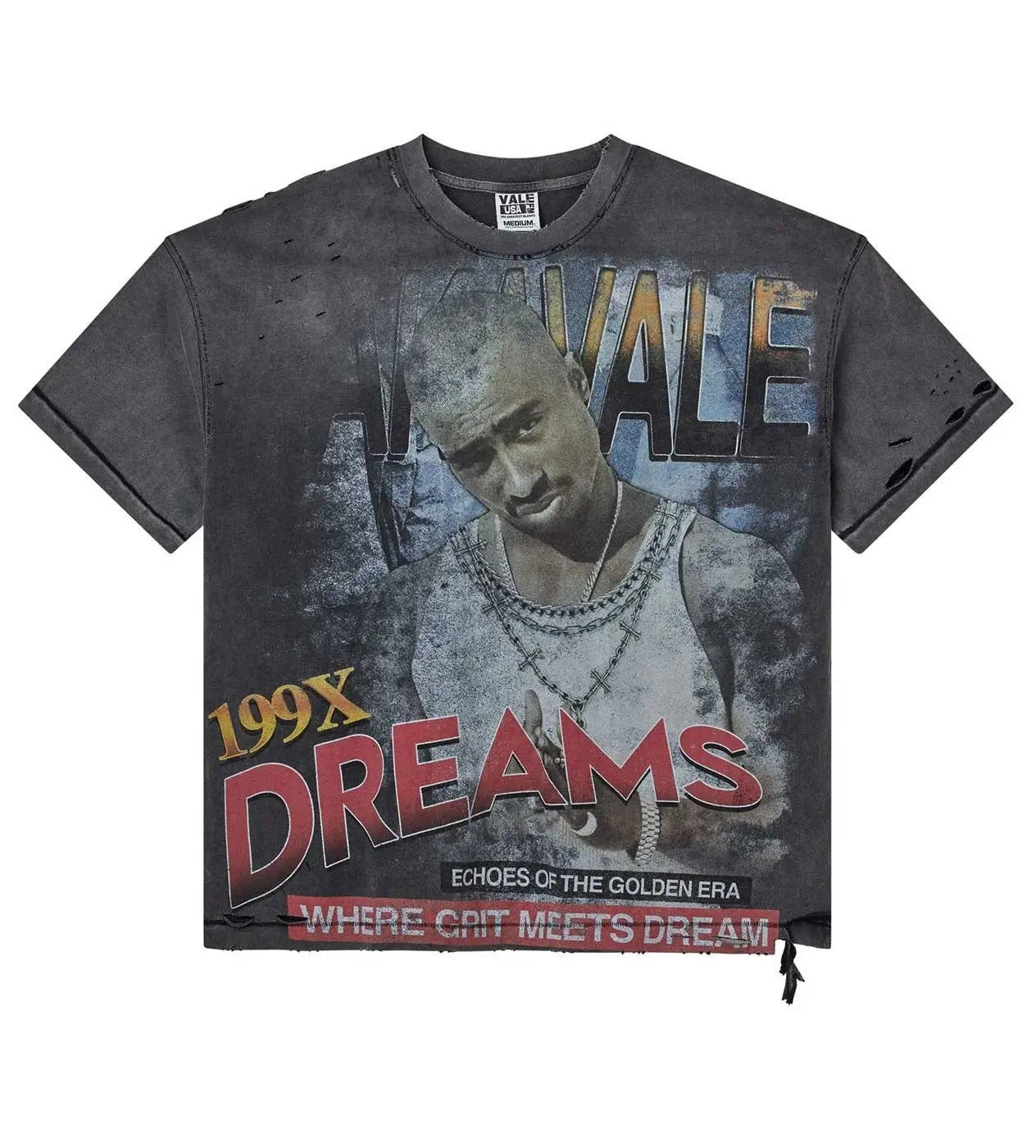 Valley Forever Echoes Of The Golden Era Tee Grey