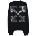 Off-White Carav Arrow Skate Crewneck Sweatshirt Black/White