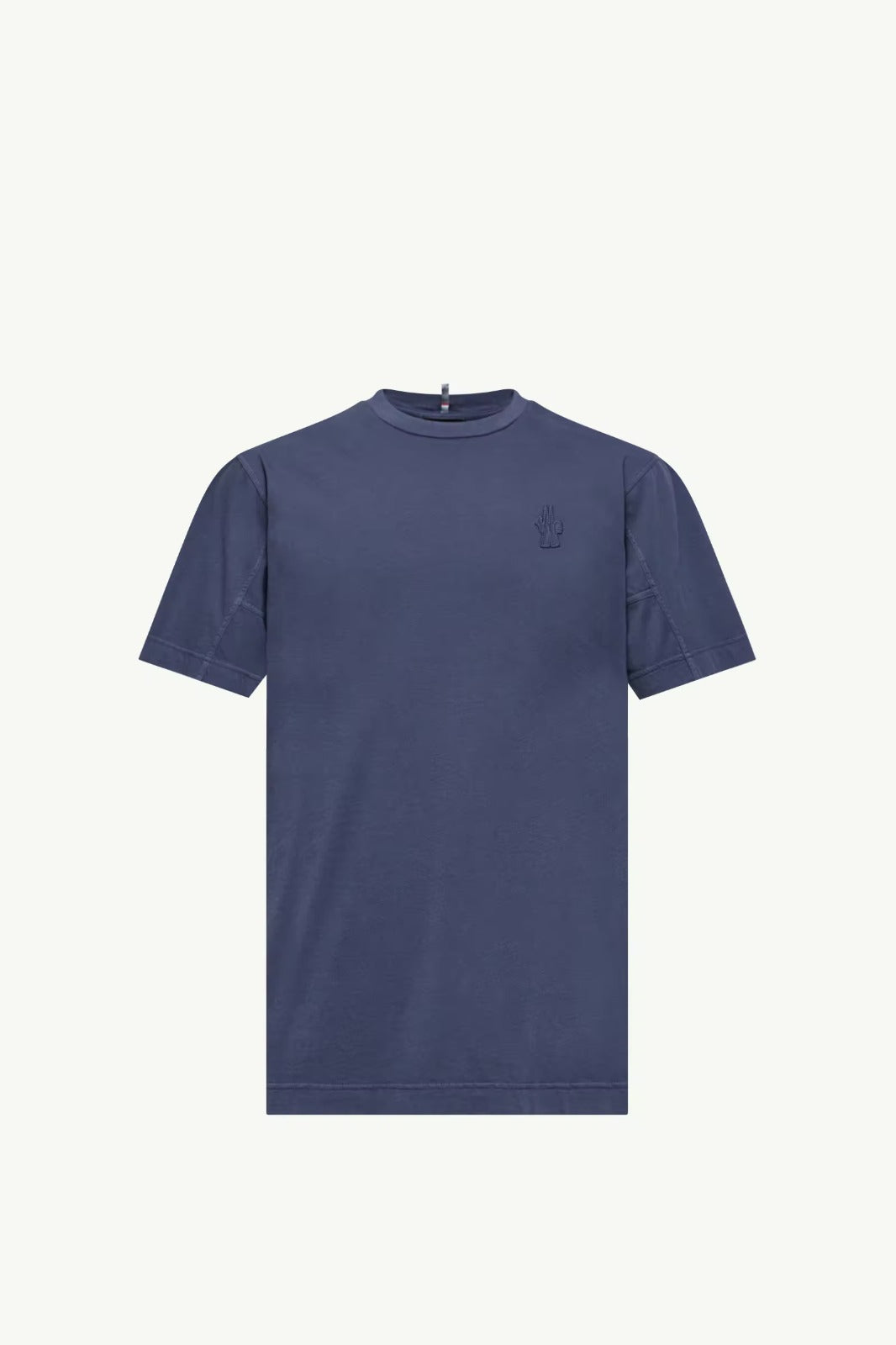 Moncler T-Shirt Logo Patch Navy Blue
