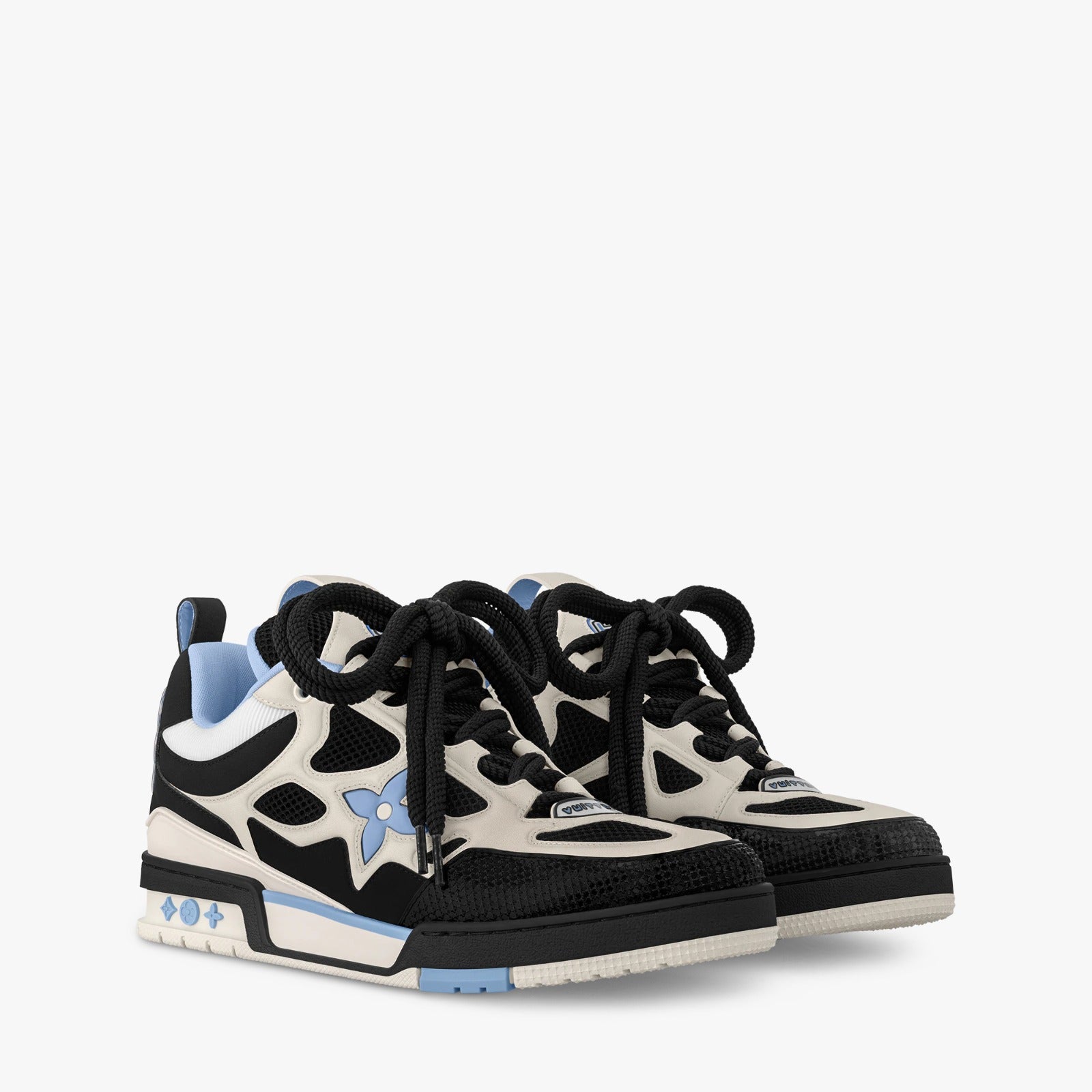 Louis Vuitton Skate Sneaker Black/White/Light Blue