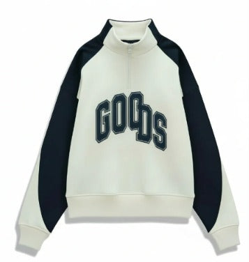 Goods Quarter-Zip Broken Club Cream/Navy