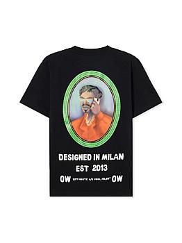 Off White T-shirt Barber 2 Slim Tee Deep Black