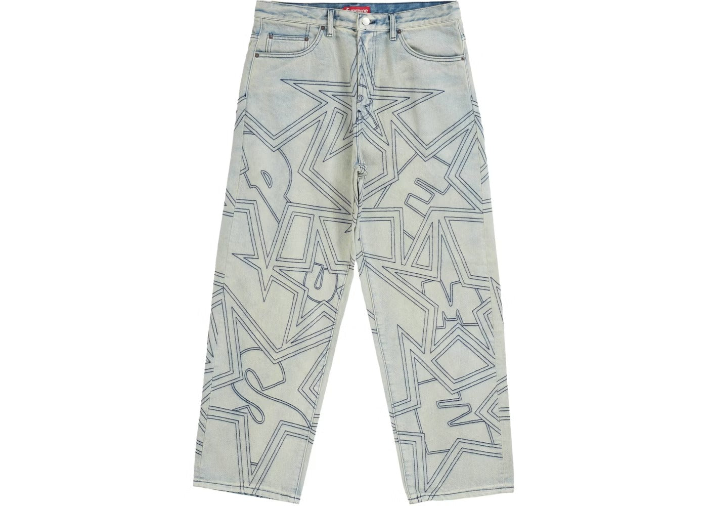 Supreme Stars Topstitch Baggy Jean Dirty