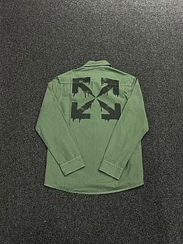 Off White BK_Arrow Shirt Green Black