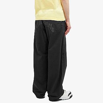 Palm Angels Curved Logo Loose Pants Black