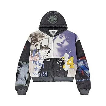 Valley Forever Valley Noise Zip Up Dark Grey
