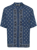 Palm Angels Paisley-Print Bowling Shirt