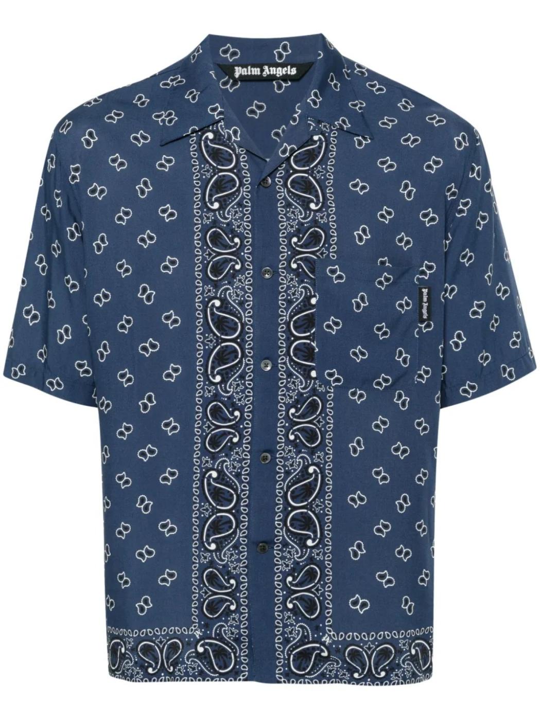 Palm Angels Paisley-Print Bowling Shirt