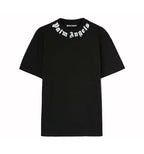 Palm Angels Neck Logo Tee Black/White