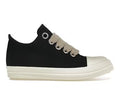 Rick Owens DRKSHDW Canvas Low Top Black Milk - 42 IT - VNDS