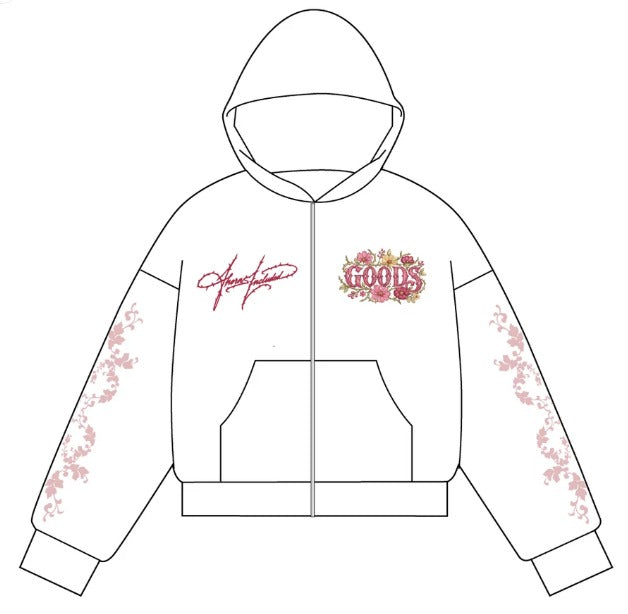 Goods Zip Waffle White