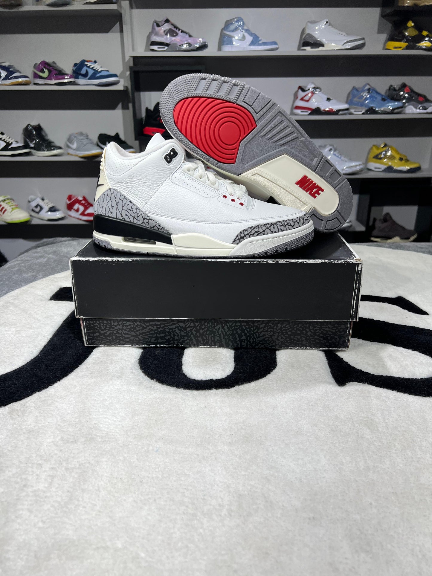 JORDAN RETRO 3  WHITE CEMENT REIMAGINED