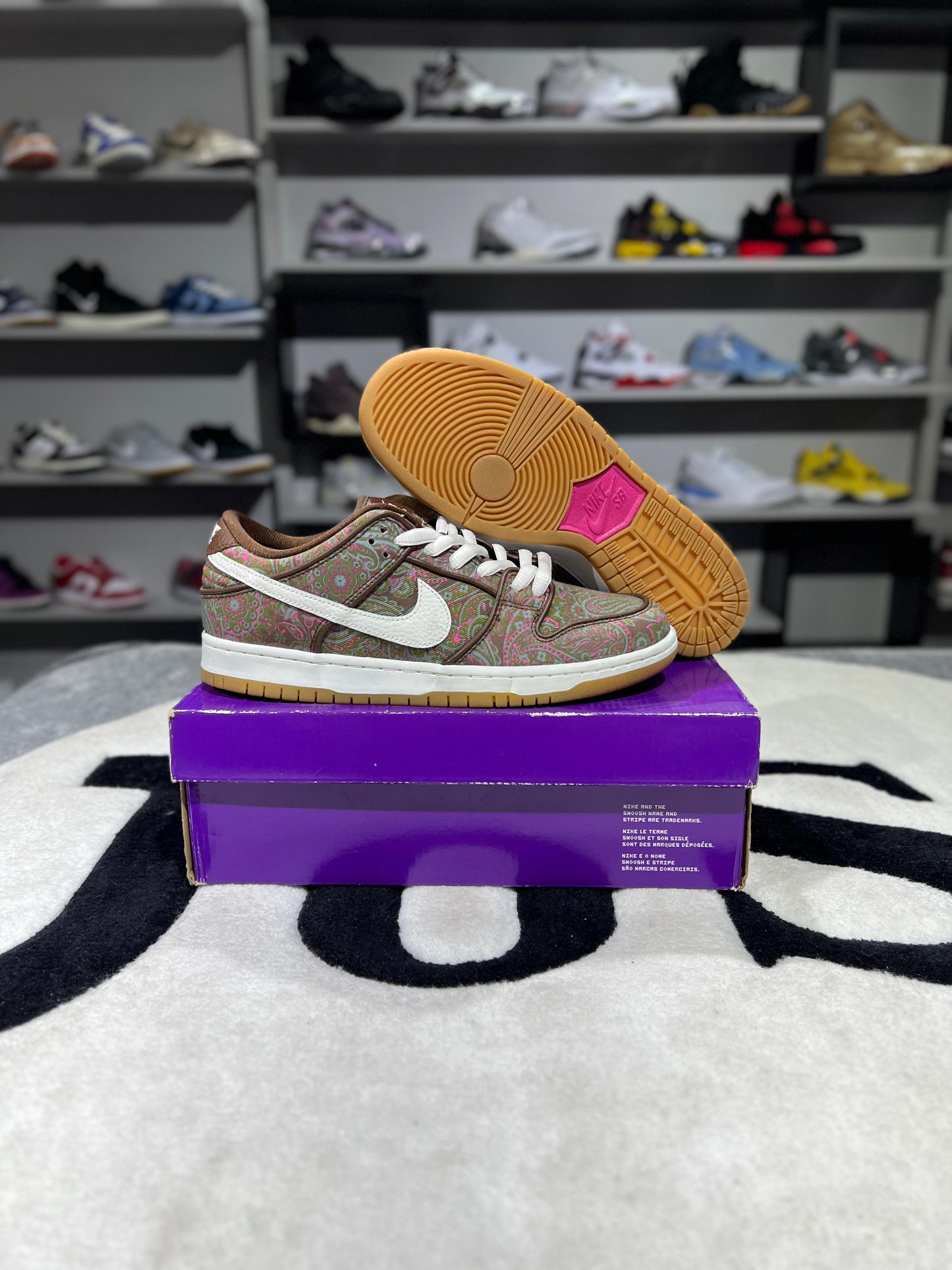 SB DUNK LOW PAISLEY BROWN