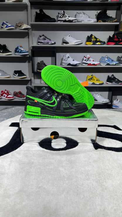 RUBBER DUNK OFF-WHITE GREEN STRIKE