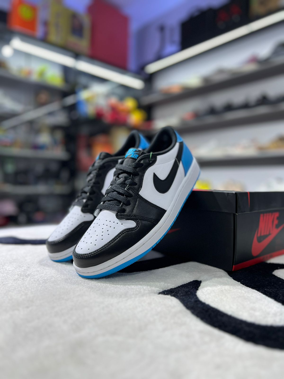 Jordan 1 Retro Low OG Black Dark Power Blue