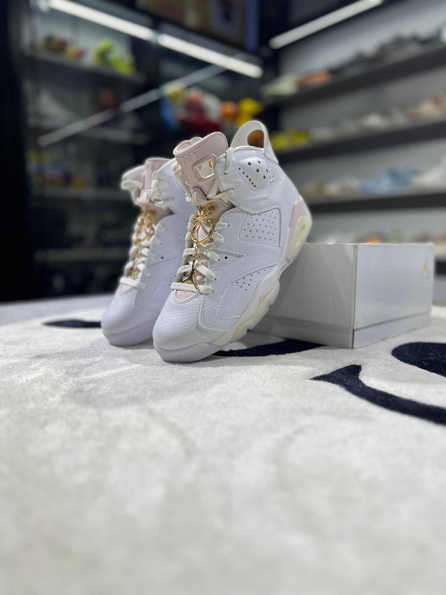 Jordan 6 Retro Gold Hoops (Women's)