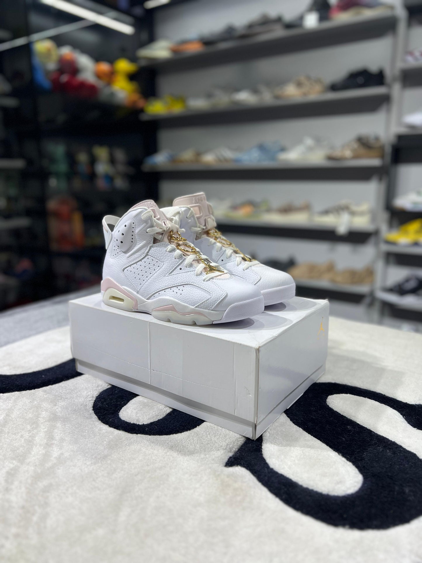 Jordan 6 Retro Gold Hoops (Women's)