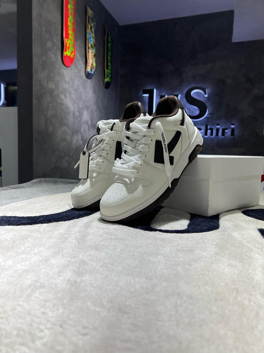 Off-White White & Brown Out Of Office Sneakers