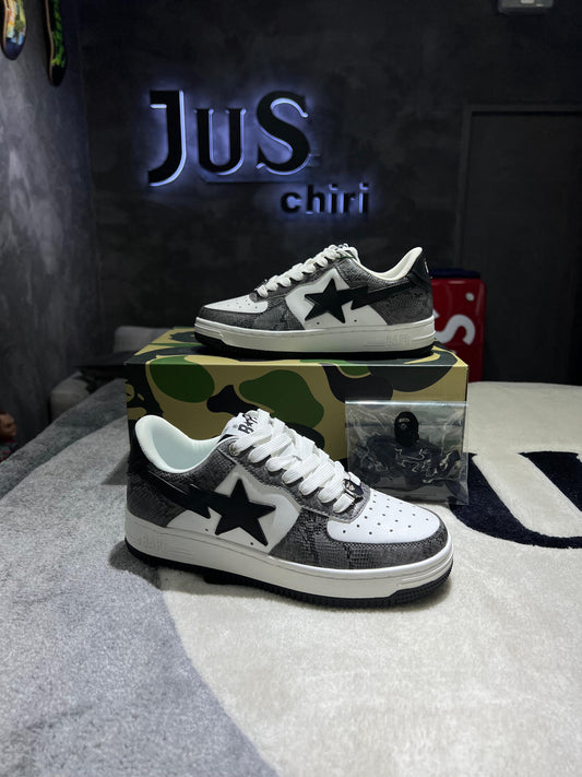 A Bathing Ape Bape Sta Snake Skin Black