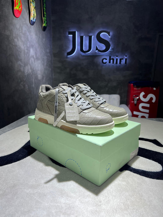 OFF-WHITE Out Of Office OOO Low Tops Sand Croc