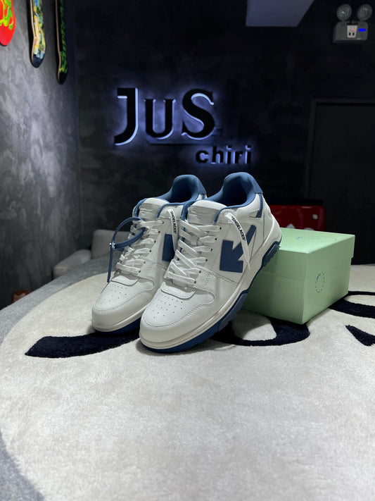 OFF-WHITE Out Of Office OOO Low White Navy Blue