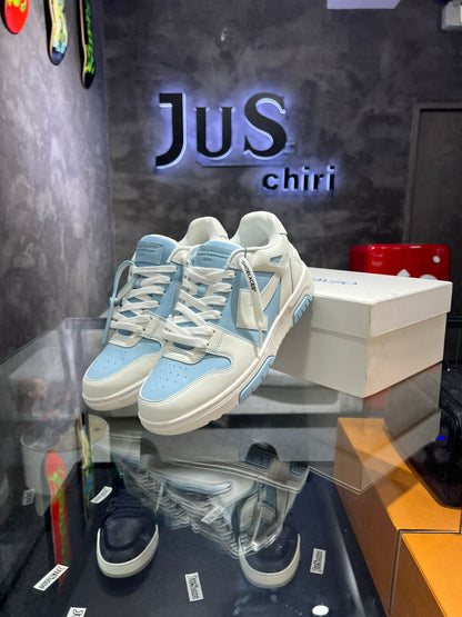 OFF-WHITE Out Of Office OOO Low Tops Light Blue White