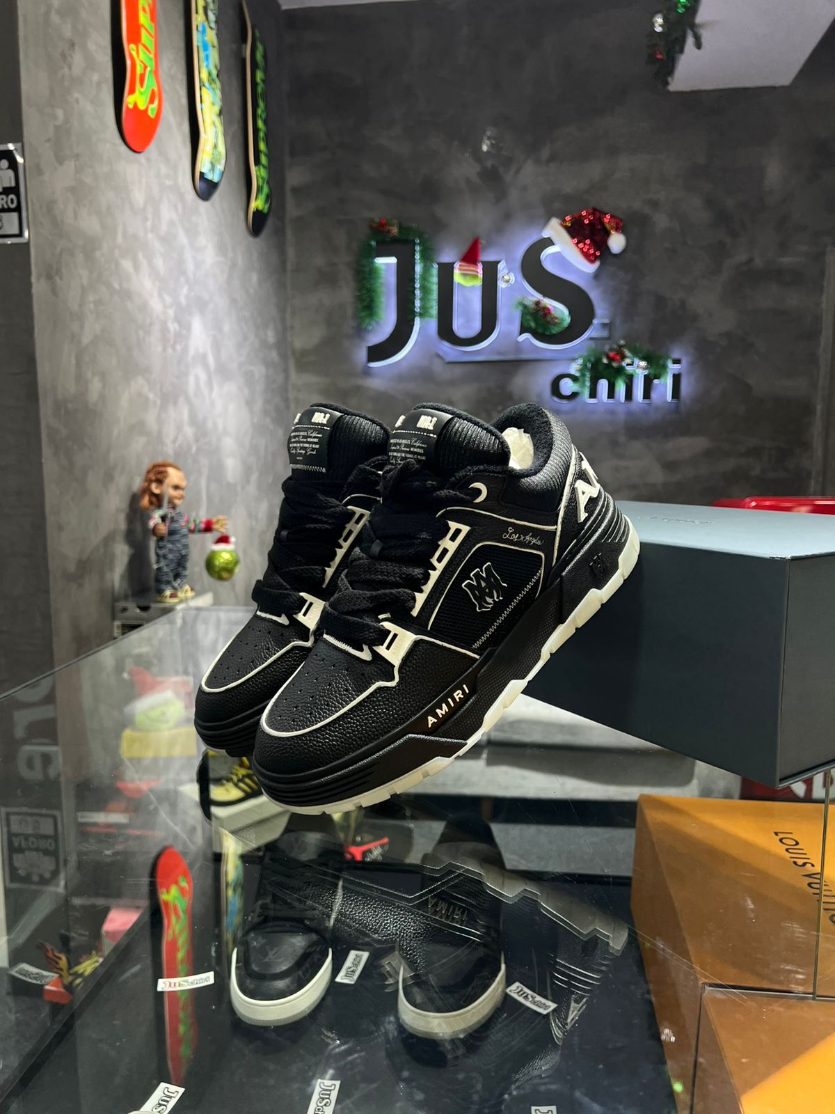 AMIRI MA-1 Black Leather