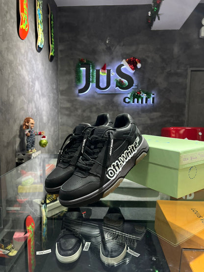 OFF-WHITE Out Of Office OOO Low Tops "Off-White" Black White