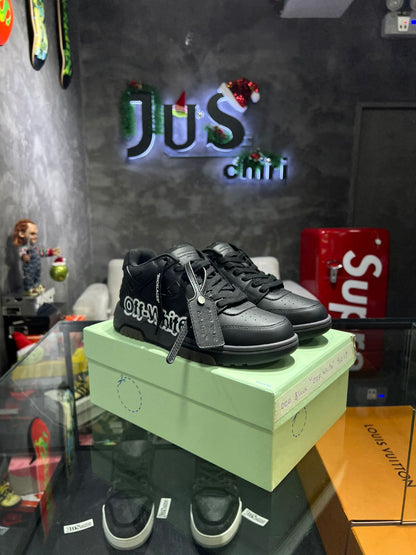 OFF-WHITE Out Of Office OOO Low Tops "Off-White" Black White