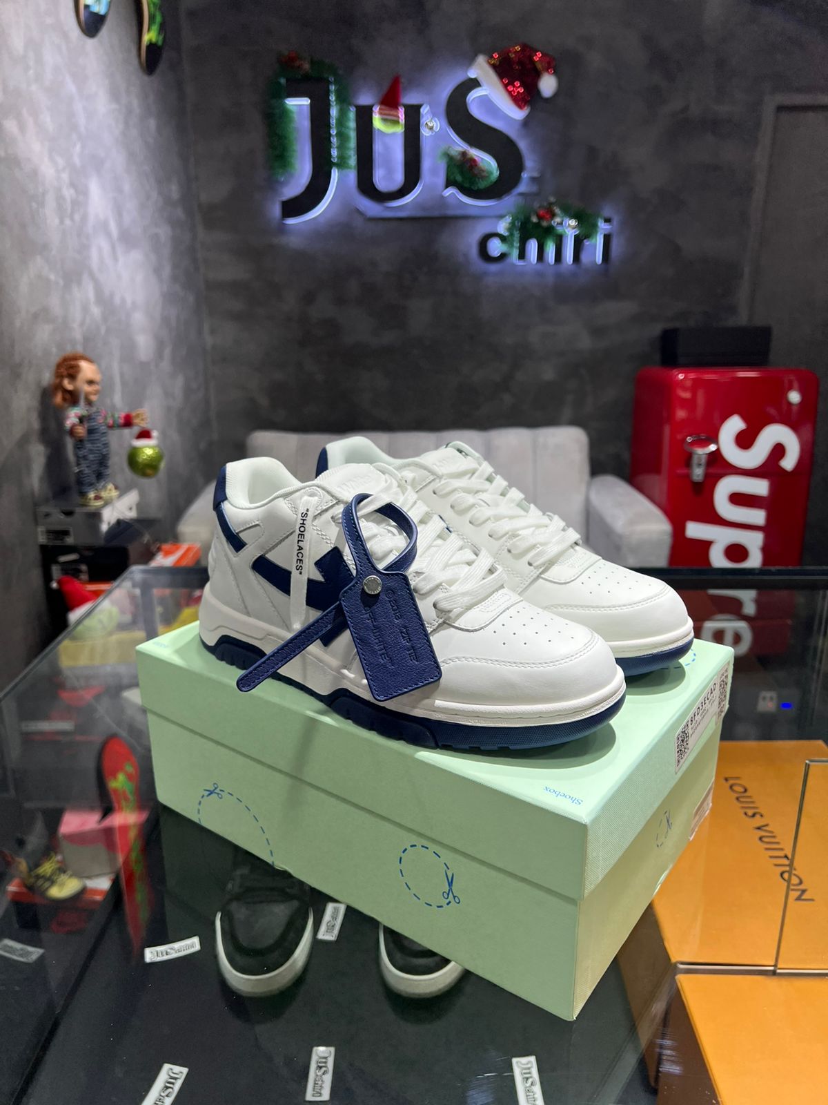 Off-White Out of Office  'White Navy Blue'