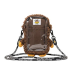 Bape Baby Milo Faux Fur Plush Phone Bag Brown