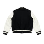 Off-White Lea Applique Varsity Jacket Black/White