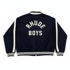 Rhude Signature Panelled Bomber Jacket Blue